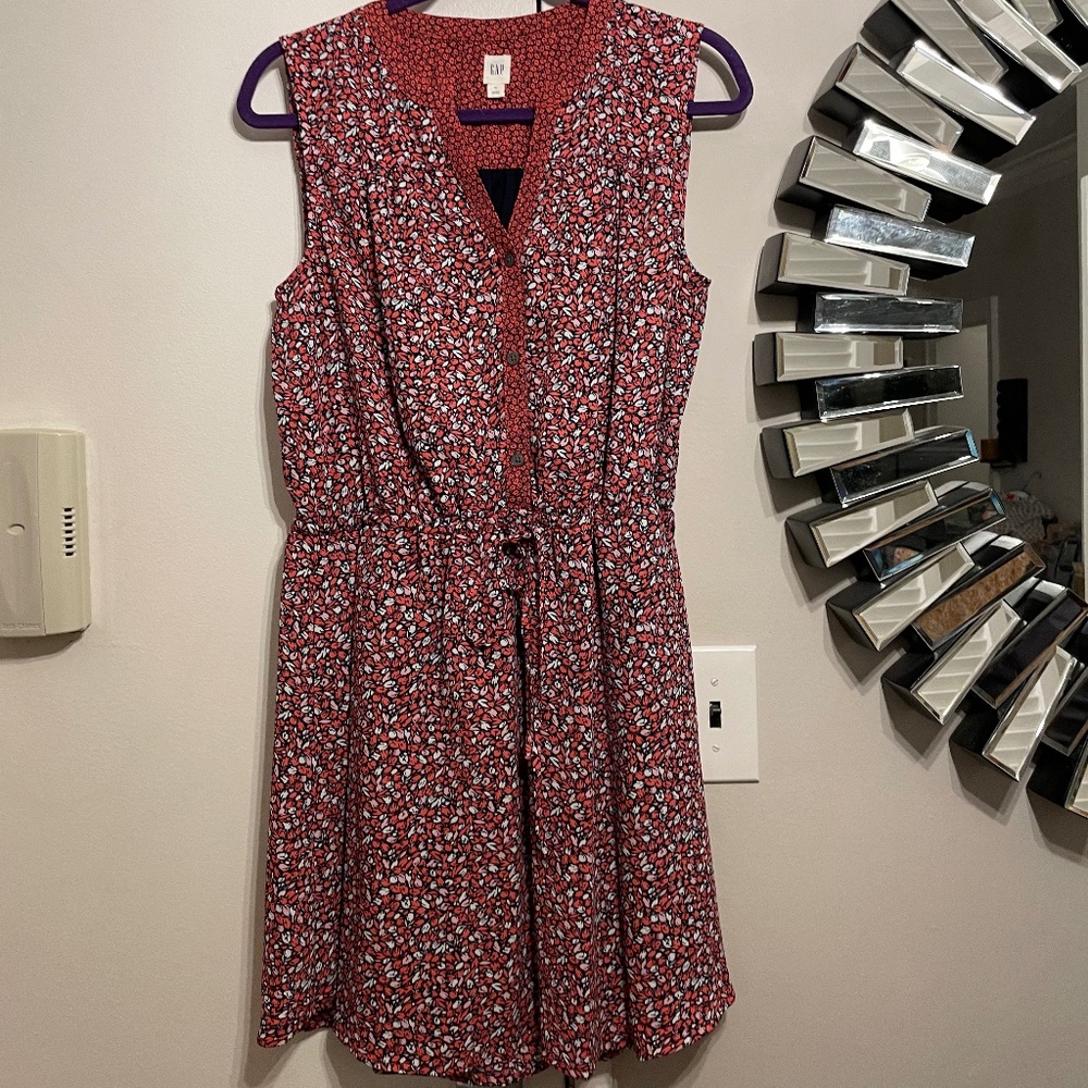 Floral Print Gauzy Summer Dress- M GAP